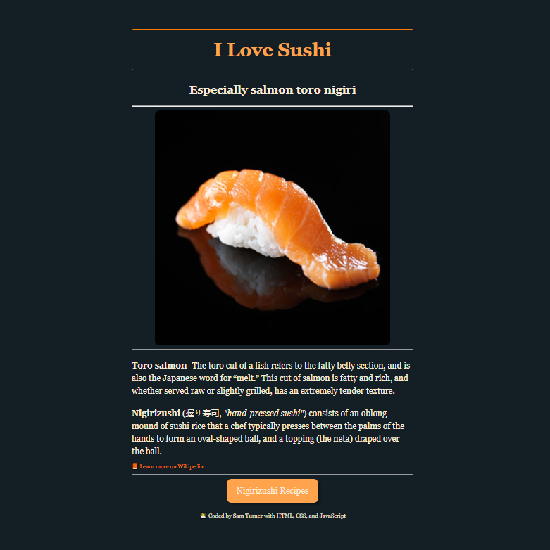 nigiri sushi project preview